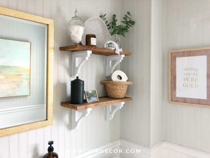 How to decorate shelf in bedroom