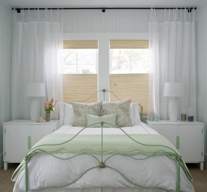 How to decorate bedroom with window behind bed