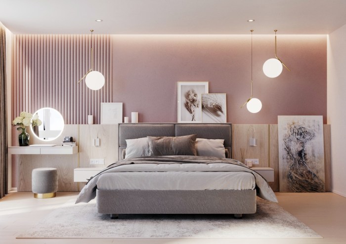 How to decorate a pink bedroom