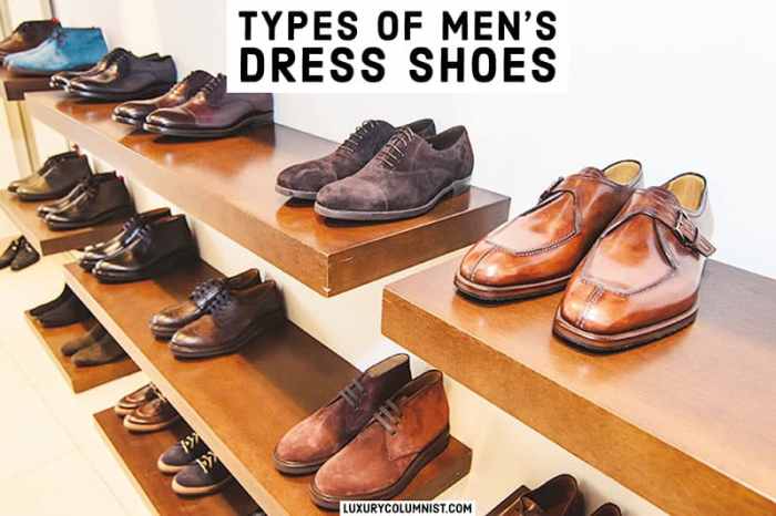 Types of dress shoes men