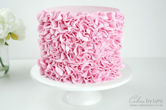 How to make a ruffle cake decoration