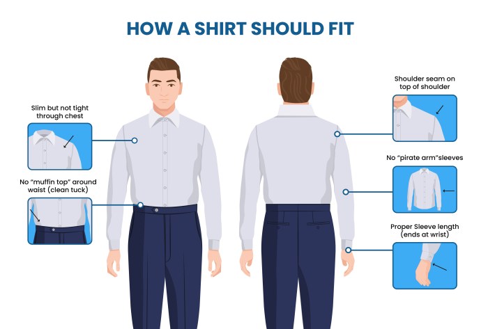 Measure men's dress shirt size