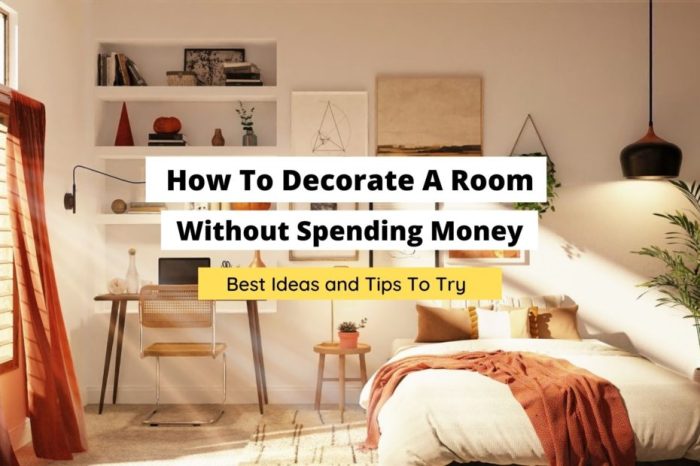 How to decorate a room without spending money