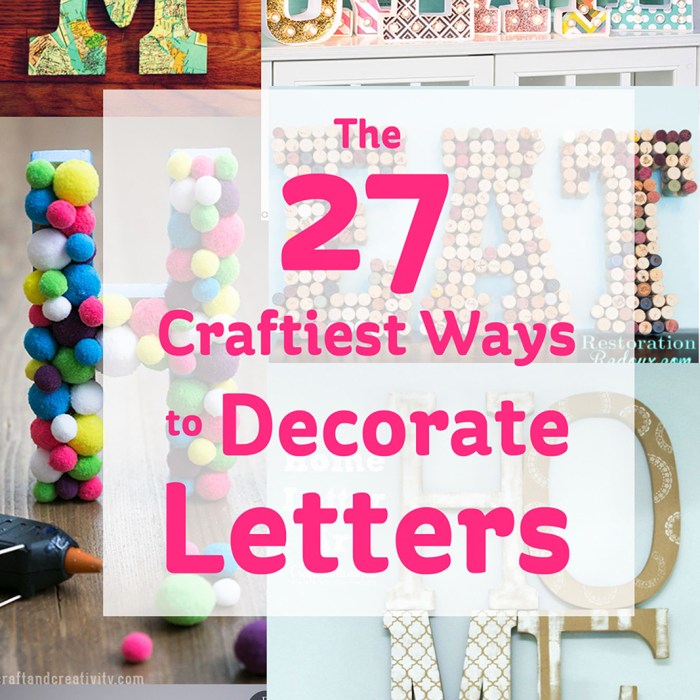 How to make big letters for decoration